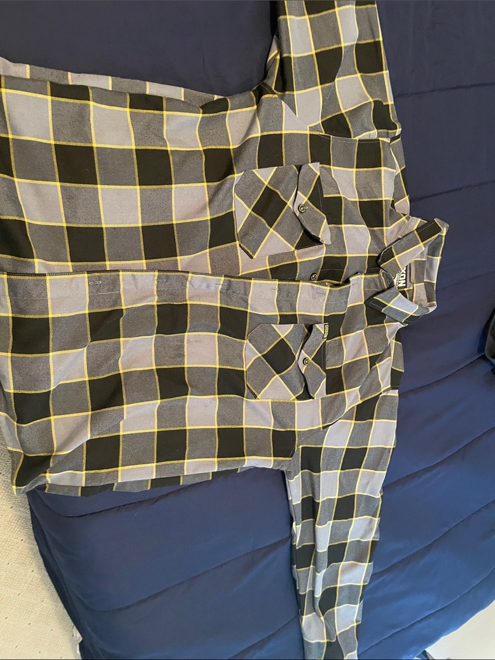 Dixxon The Bolt Black & Gray Plaid Button-Up Shirt